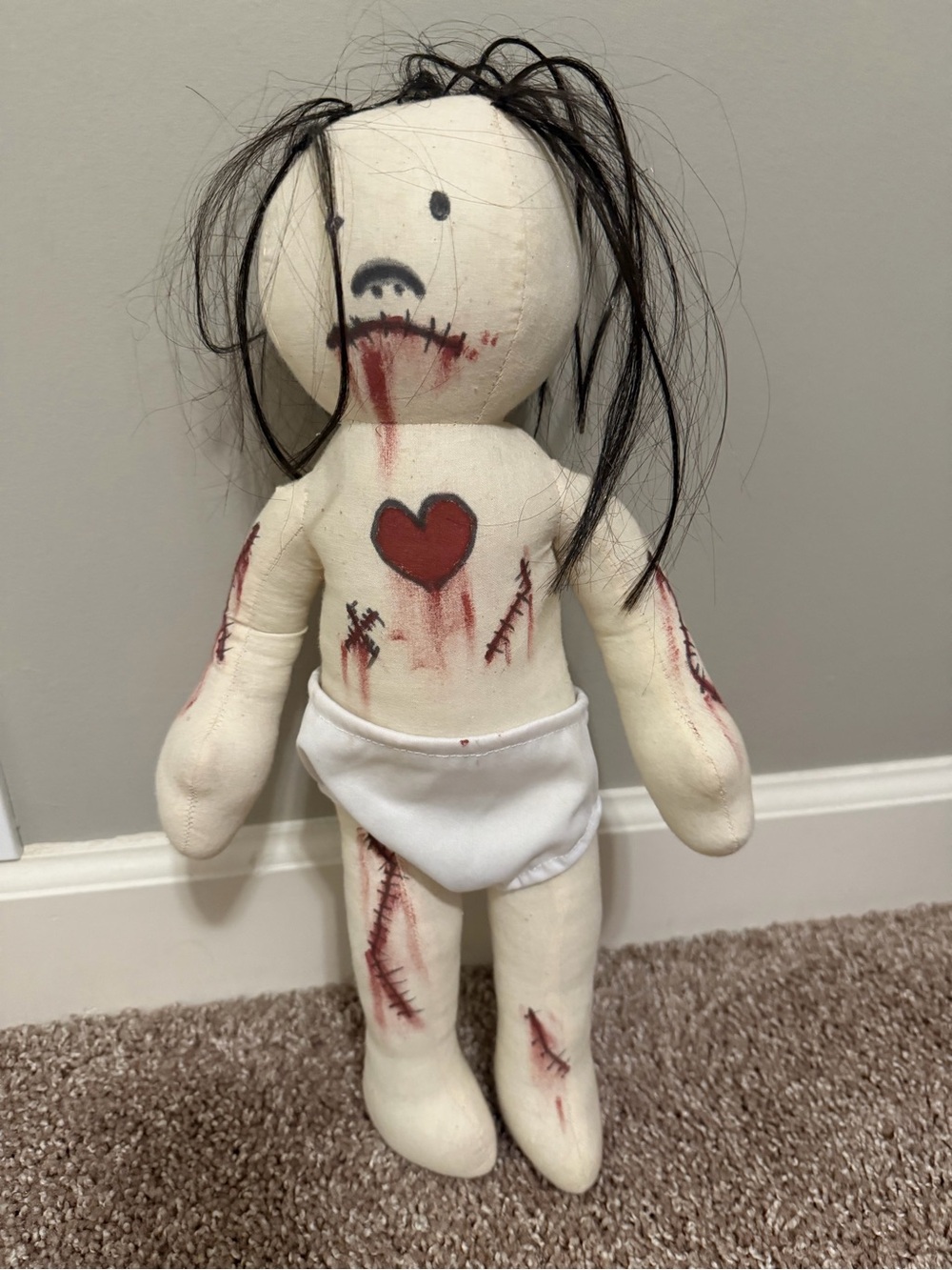 Halloween 👻 decoration. One of a kind creepy doll!